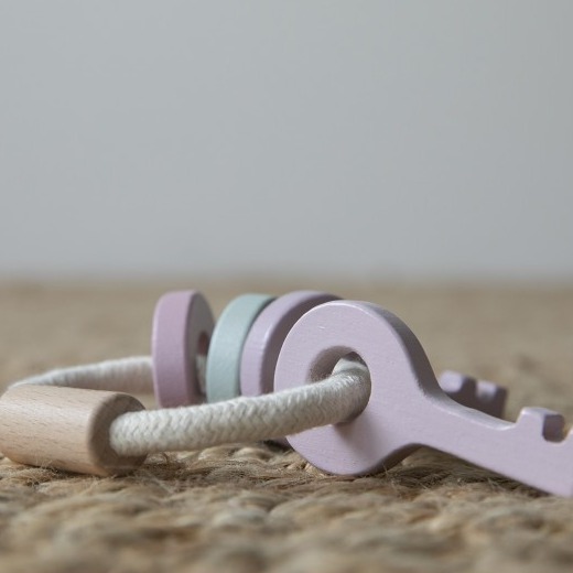 Little Dutch, Kluczyki drewniane Pink Adventure