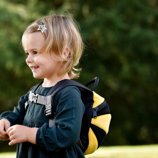 Plecaczek ze smyczą    Pszczoła Plecaczek ze smyczą    Pszczoła