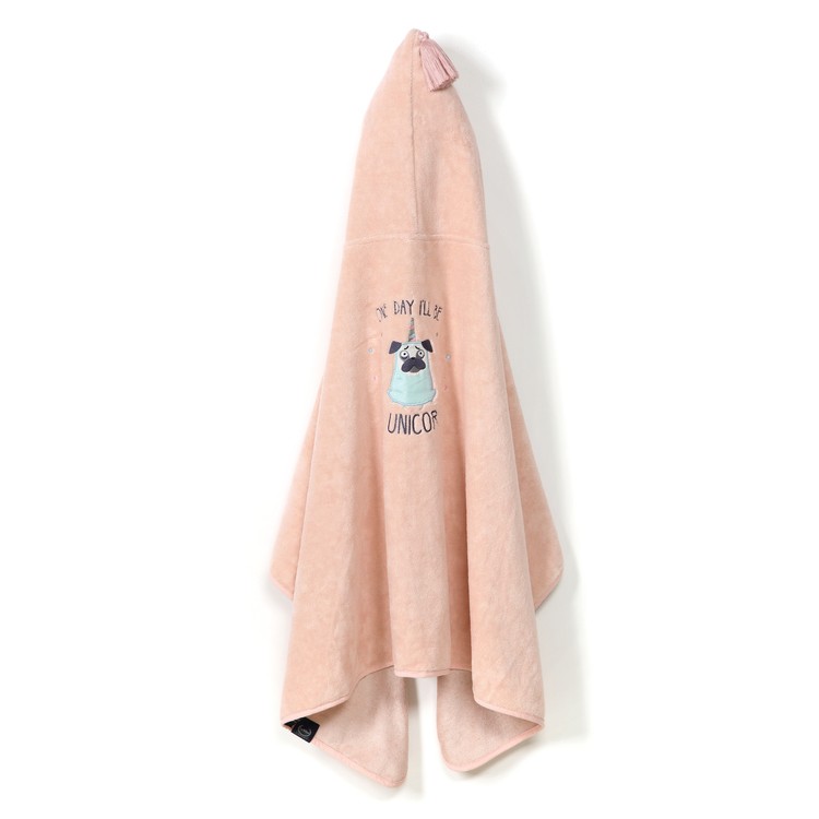 La Millou, Ręcznik Bamboo Soft - Kid - Powder Pink - Doggy Unicorn La Millou, Ręcznik Bamboo Soft - Kid - Powder Pink - Doggy Unicorn