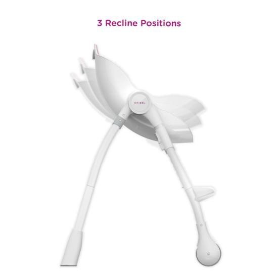 ORIBEL, Krzesełko do karmienia RÓŻOWY KOLEKCJA DELICIOUS  Cocoon ORIBEL, Krzesełko do karmienia RÓŻOWY KOLEKCJA DELICIOUS  Cocoon