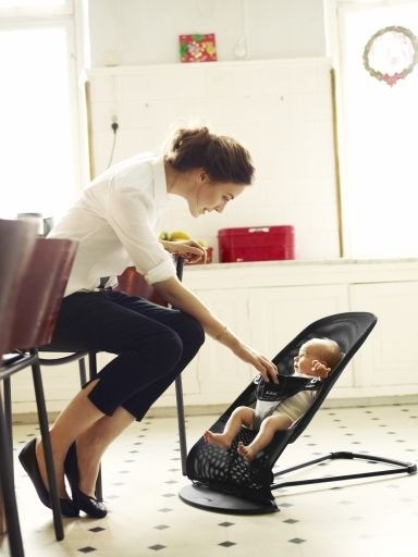 BabyBjorn, leżaczek BALANCE SOFT - Czarny / Szary BabyBjorn, leżaczek BALANCE SOFT - Czarny / Szary