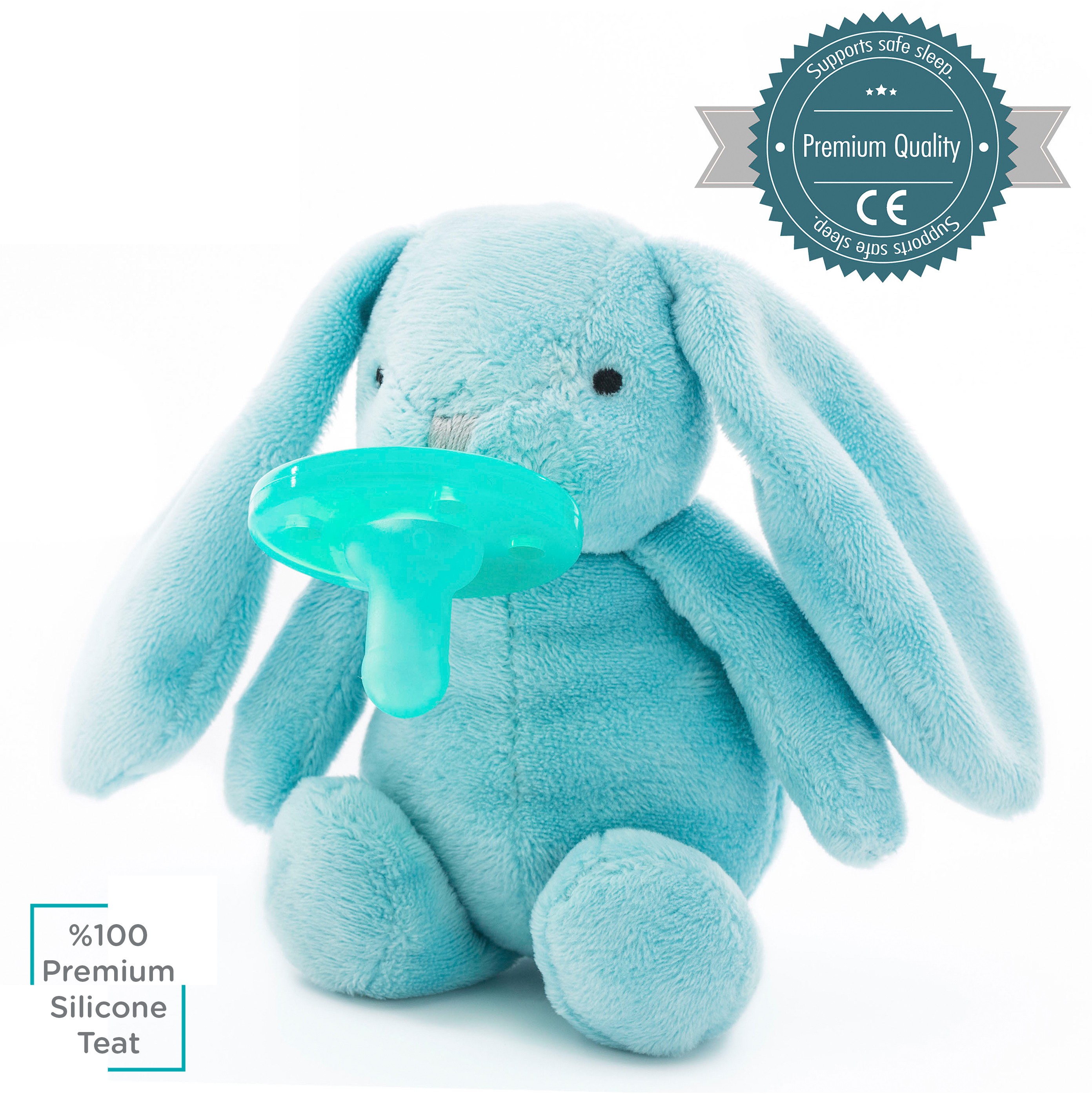 Minikoioi, Smoczek uspokajający z przytulanką Blue Bunny Minikoioi, Smoczek uspokajający z przytulanką Blue Bunny