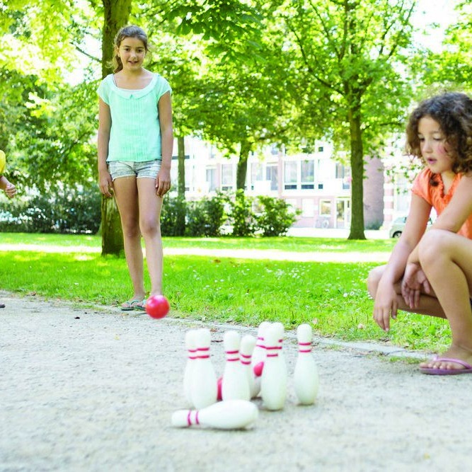 Kręgle biało-czerwone