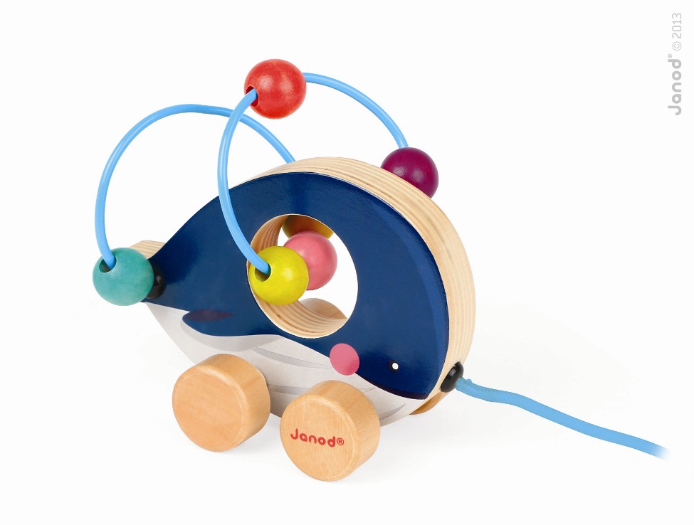 Janod, pętla edukacyjna mini zwierzątka do ciągnięcia