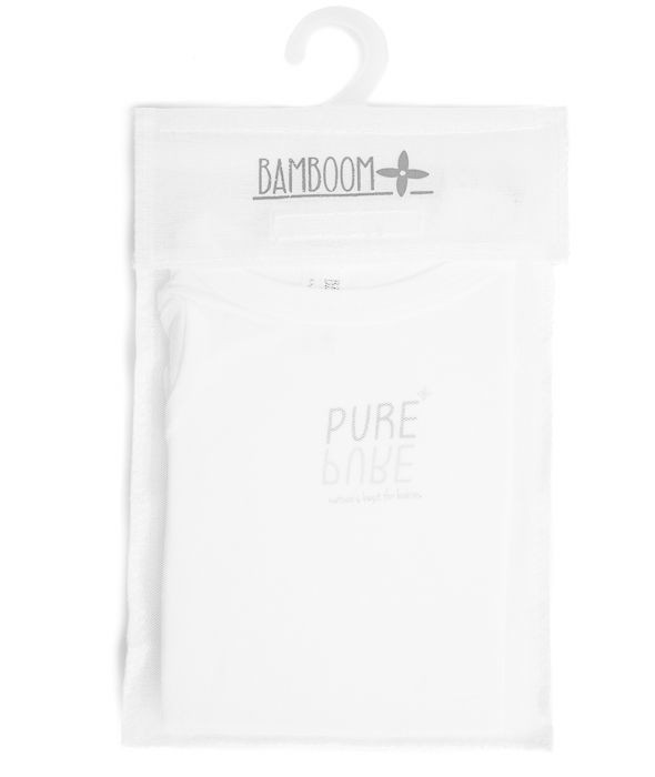 Bamboom, Body Niemowlęce z Krótkim Rękawem Bambus Organiczny Białe 6m Bamboom, Body Niemowlęce z Krótkim Rękawem Bambus Organiczny Białe 6m