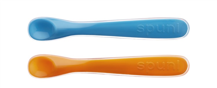 Spuni, Łyżeczki do karmienia Oops! Orange / Bouncing Blue