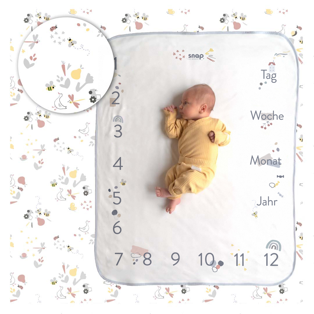 Snap the moment, Foto-kocyk Country white wersja niemiecka Snap the moment, Foto-kocyk Country white wersja niemiecka