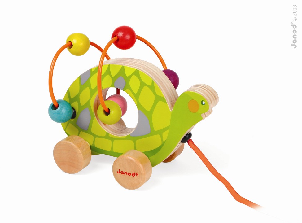 Janod, pętla edukacyjna mini zwierzątka do ciągnięcia