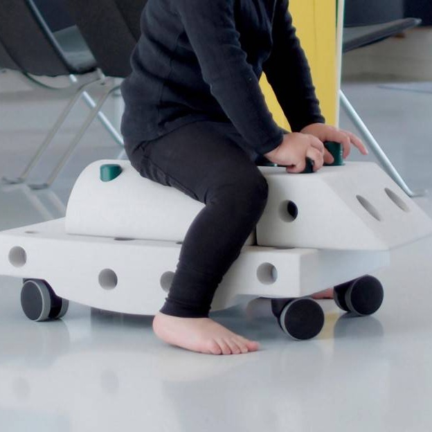MODU, Curiosity kit 4in1 - Kreatywne klocki rozwijające motorykę dużą - żółte MODU, Curiosity kit 4in1 - Kreatywne klocki rozwijające motorykę dużą - żółte