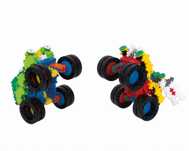 Plus-Plus, GO, Mini Mix 600 szt. Monster Trucks