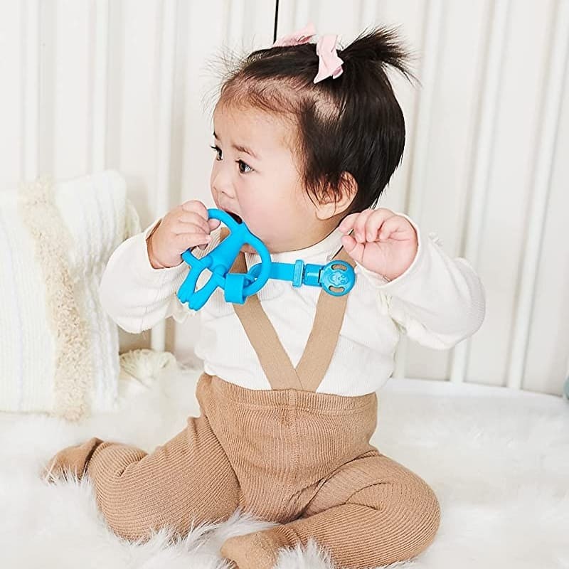 Matchstick Monkey, 2 zawieszki silikonowe MULTI Blue & Green