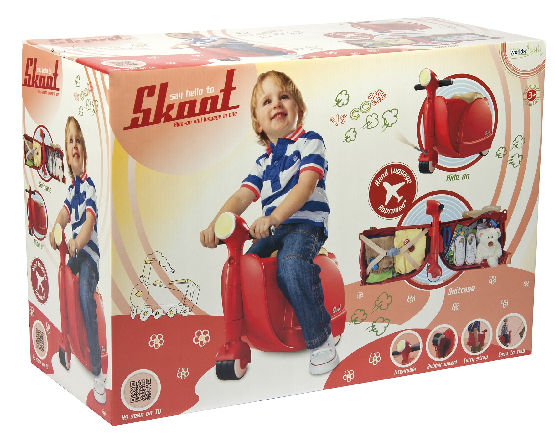 Jeździk i Walizka 2w1 Red Skoot Jeździk i Walizka 2w1 Red Skoot