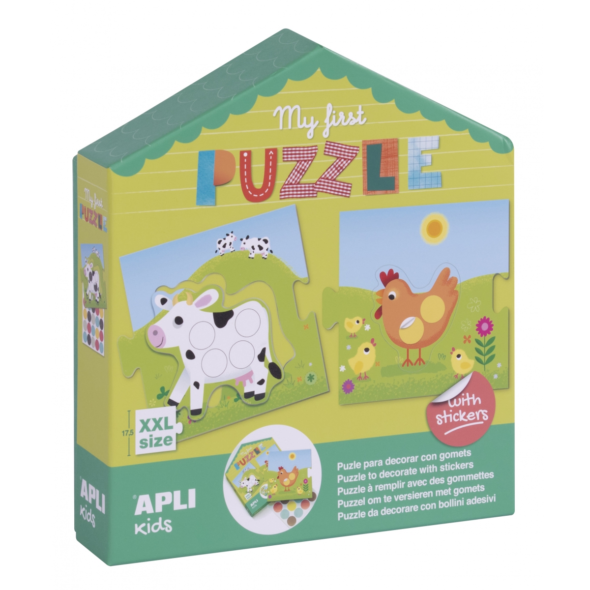 Apli Kids, Moje pierwsze puzzle z naklejkami