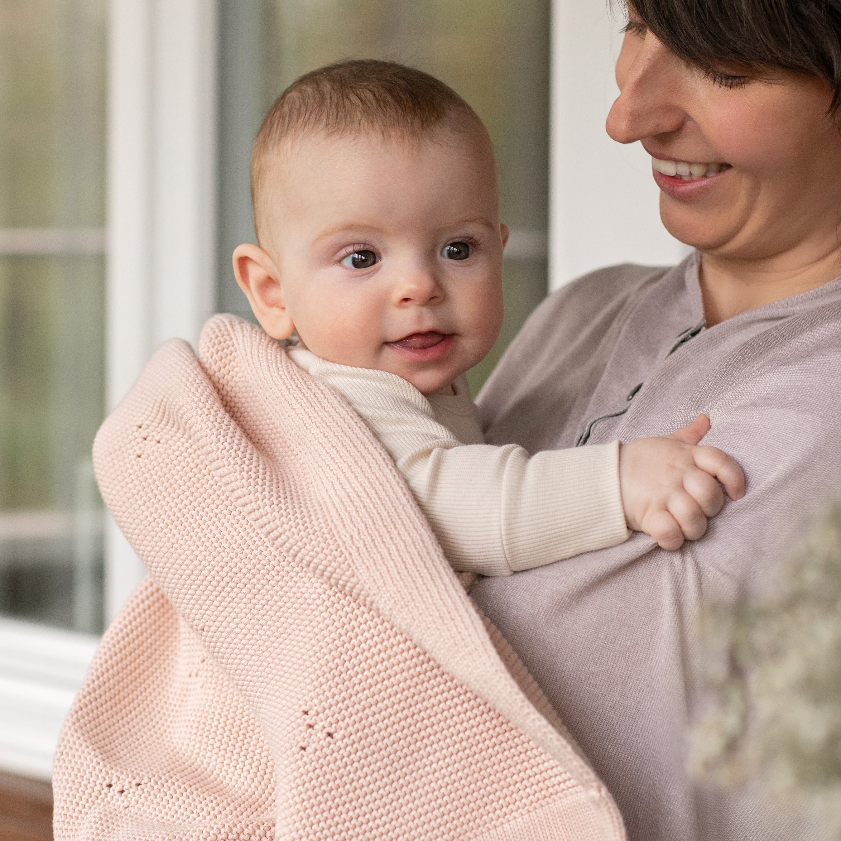 Poofi, Kocyk bawełniany Paris - brzoskwiniowy