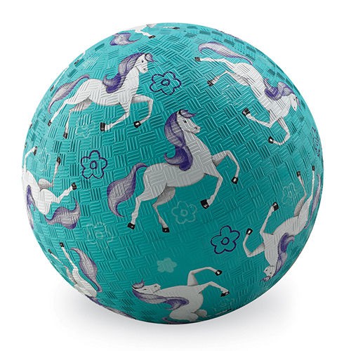 Crocodile Creek, Piłka 7 cali, 18 cm, wzór Konie