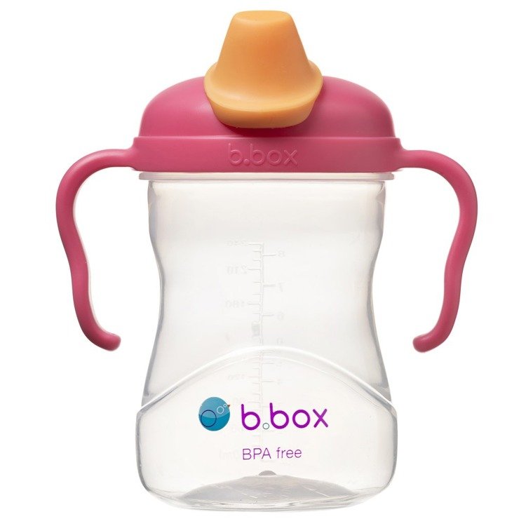B.Box, Kubek 4w1 240 ml, malinowy B.Box, Kubek 4w1 240 ml, malinowy