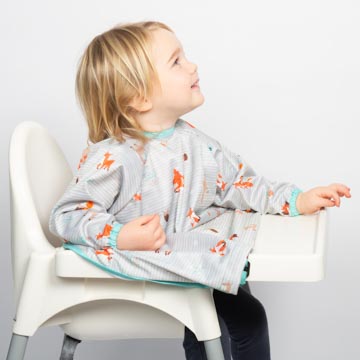 BIBaDO, Wodoodporny śliniak z długim rękawem BLW Woodland BIBaDO, Wodoodporny śliniak z długim rękawem BLW Woodland