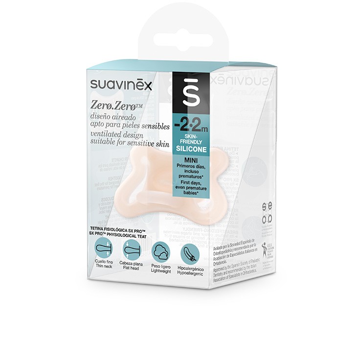 Suavinex, Smoczek Zero Zero -2-2m Suavinex, Smoczek Zero Zero -2-2m