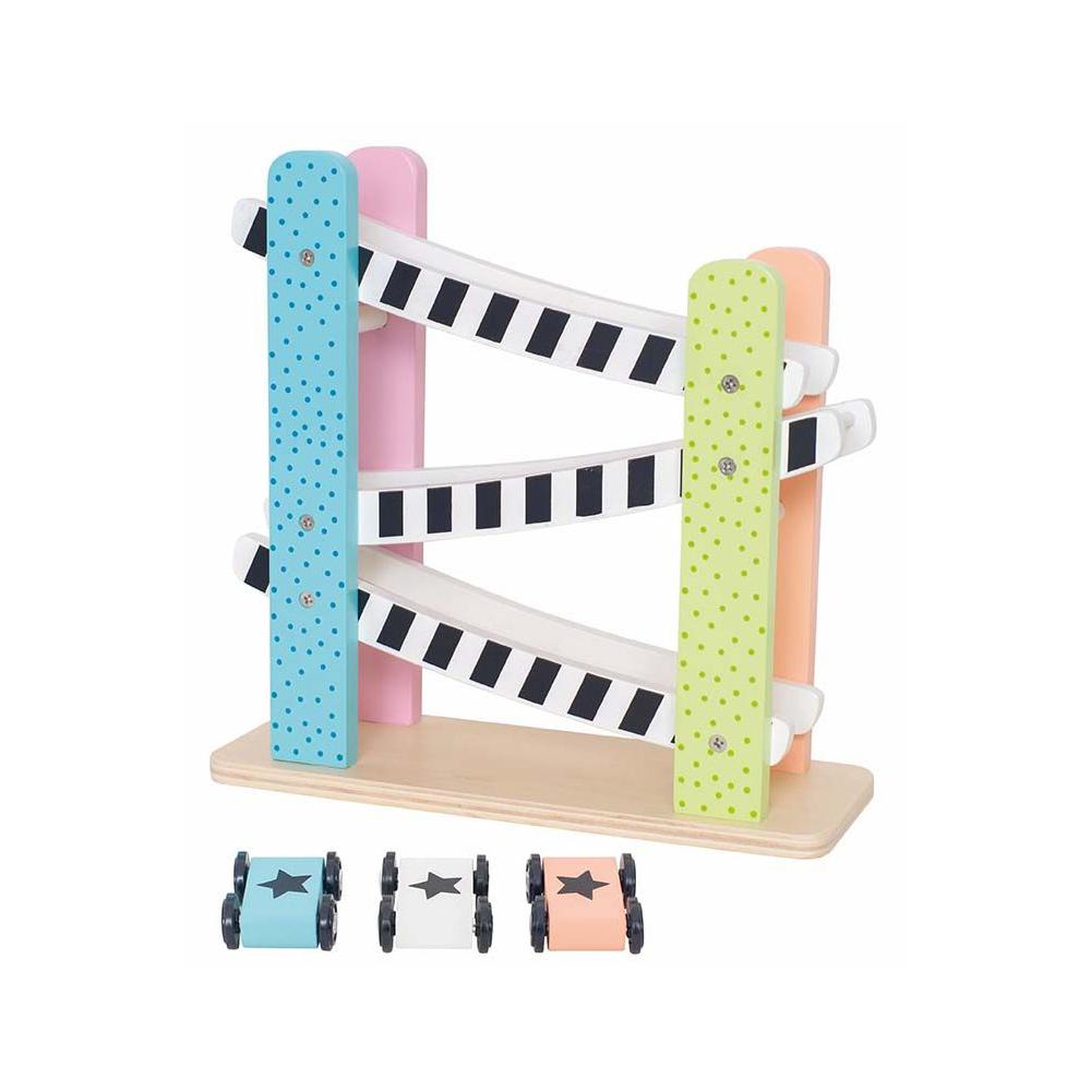 Jabadabado, Drewniana zjeżdżalnia dla aut kolorowa