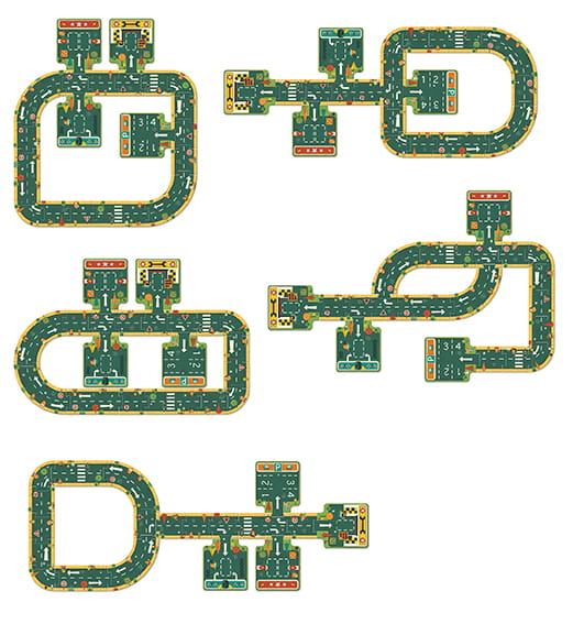 Djeco, Puzzle kartonowe DROGI
