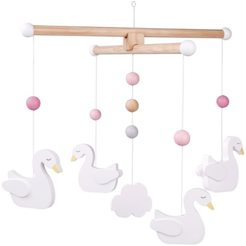 JaBaDaBaDo, drewniane mobile łabędź