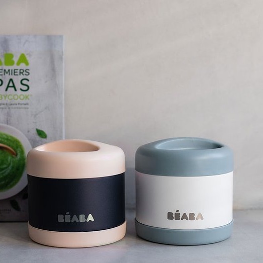 Beaba, Pojemnik - termos obiadowy ze stali nierdzewnej z hermetycznym zamknięciem duży 500 ml light pink/night blue Beaba, Pojemnik - termos obiadowy ze stali nierdzewnej z hermetycznym zamknięciem duży 500 ml light pink/night blue