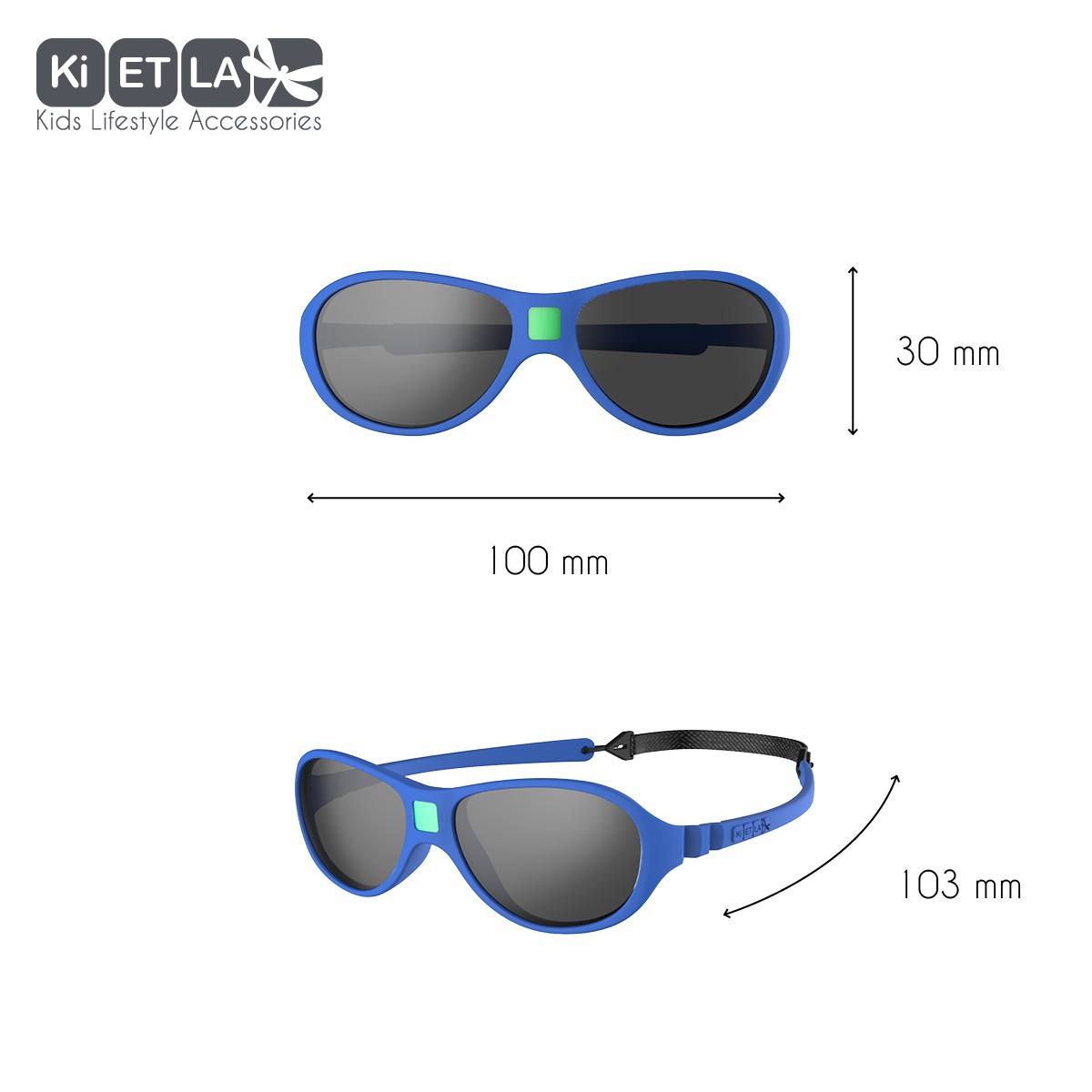 Ki ET LA, Okulary Przeciwsłoneczne Jokaki, Royal blue, 12-30 mies.