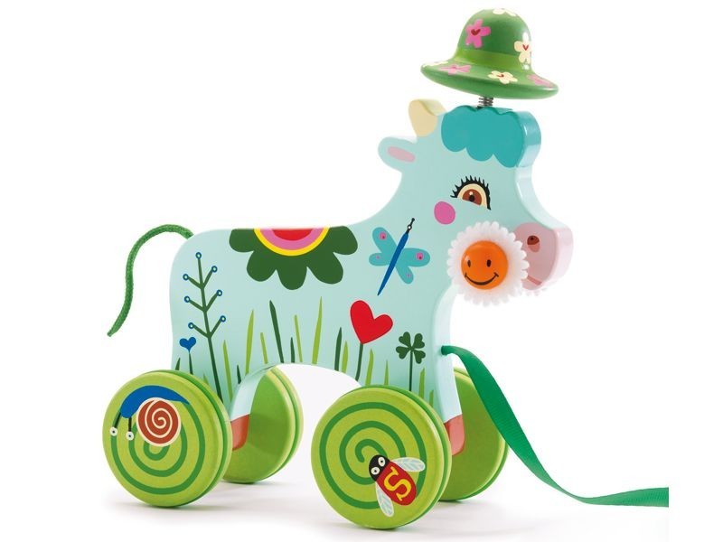 Djeco, zabawka do ciągnięcia Krowa