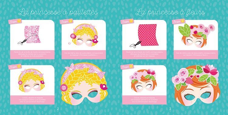Auzou, Maski DIY Księżniczki 5+