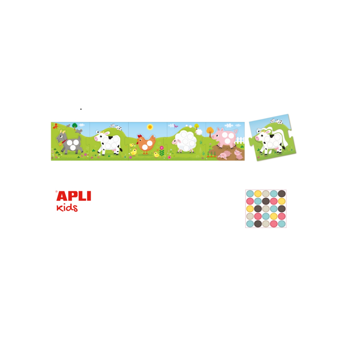 Apli Kids, Moje pierwsze puzzle z naklejkami