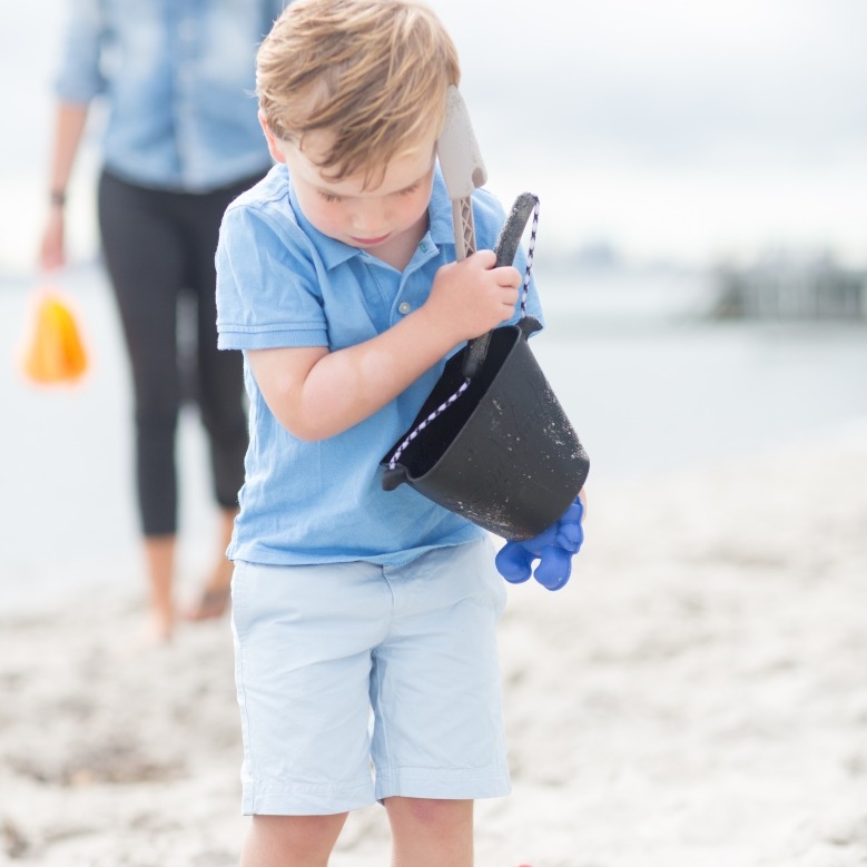 Scrunch, Składane wiaderko do wody i piasku - Purpurowy
