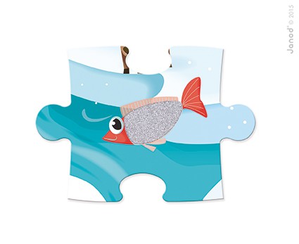 Janod, puzzle sensoryczne 20 elementów Lodowa kraina Janod, puzzle sensoryczne 20 elementów Lodowa kraina