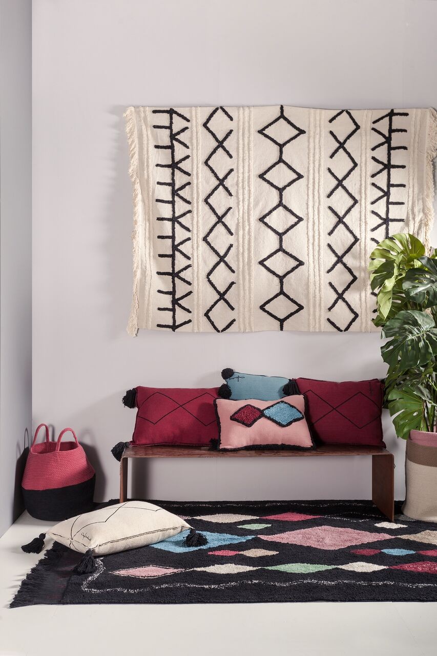 Lorena Canals, kosz ZOCO BLACK/AUBERGINE Lorena Canals, kosz ZOCO BLACK/AUBERGINE