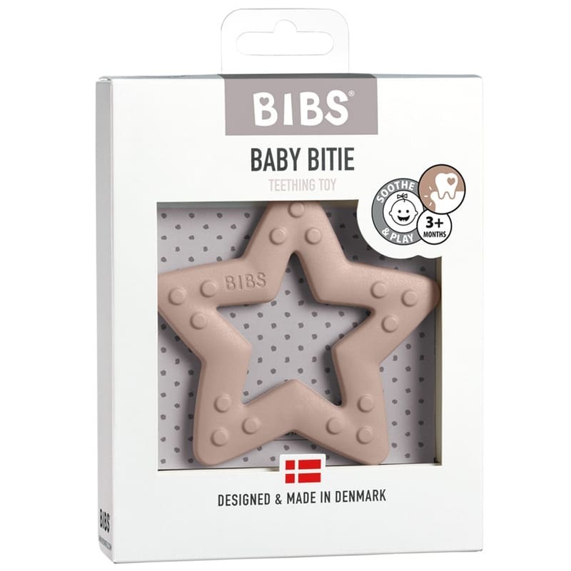 Bibs, Baby Bitie Star Blush gryzak dla niemowlaka
