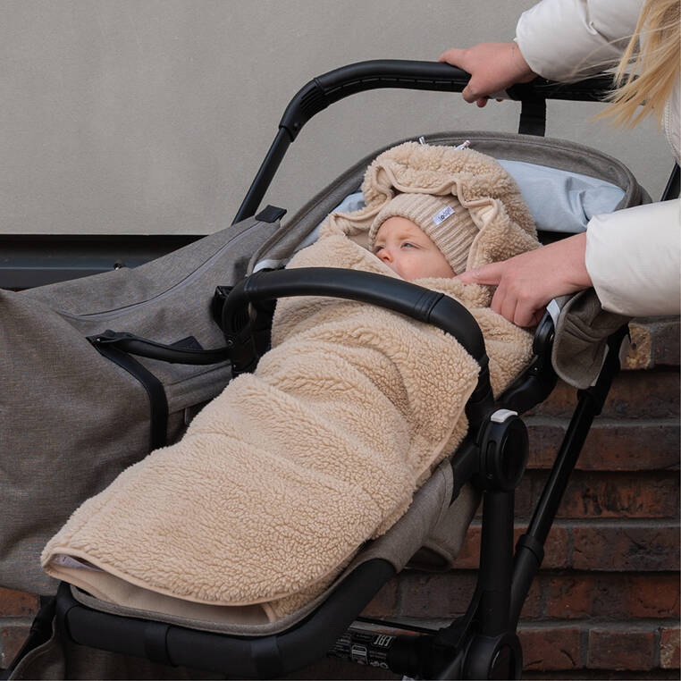 Lodger Wielofunkcyjny Otulacz Śpiworek Z Polaru Beżowy Teddy Beige Lodger Wielofunkcyjny Otulacz Śpiworek Z Polaru Beżowy Teddy Beige