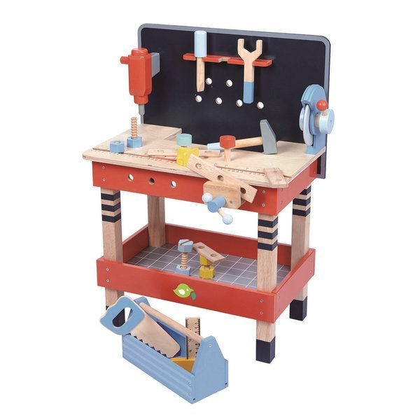 Tender Leaf Toys, Drewniany warsztat, stolik Tender Leaf Toys, Drewniany warsztat, stolik