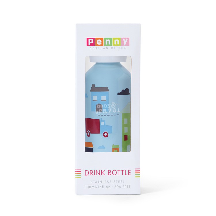 Bidon niebieski w autka