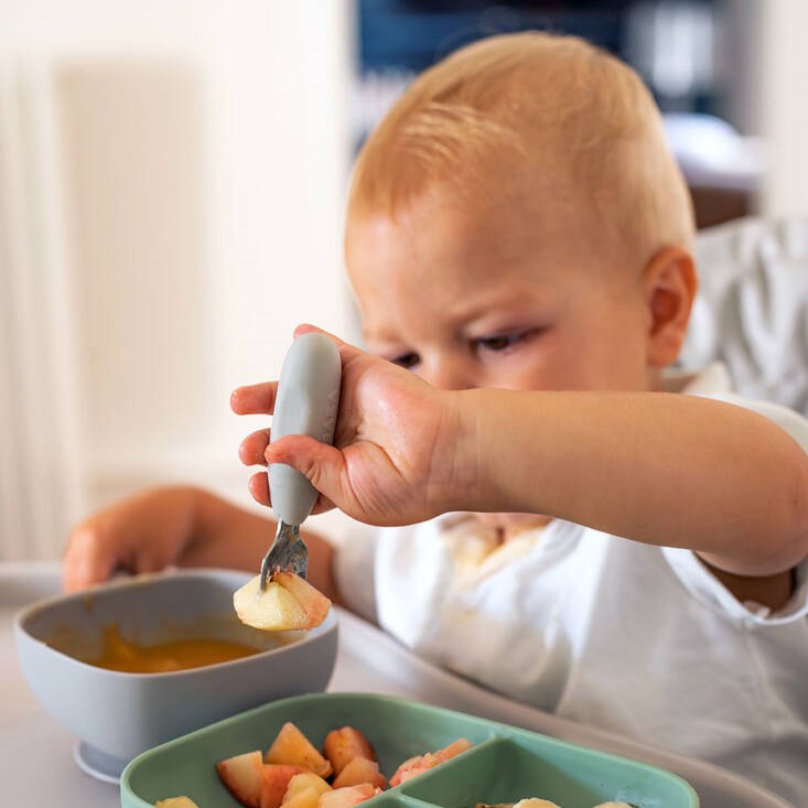 Beaba, Zestaw pierwszych sztućców ze stali nierdzewnej Beaba, Zestaw pierwszych sztućców ze stali nierdzewnej
