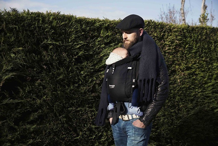 SnoozeBaby, Chustonosidło KISS&CARRY Czarne 100% Eko