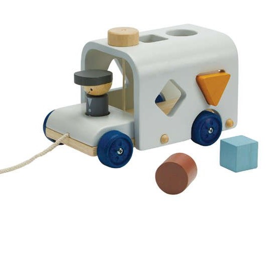 Plan Toys, Autobus - sorter - barwy sadu Plan Toys, Autobus - sorter - barwy sadu