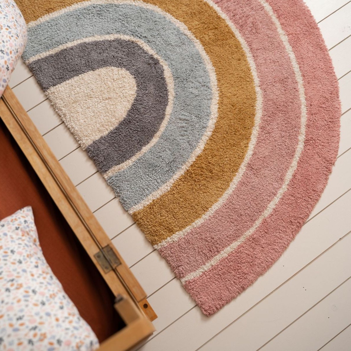 Little Dutch, Dywan Rainbow Pink 80x130cm