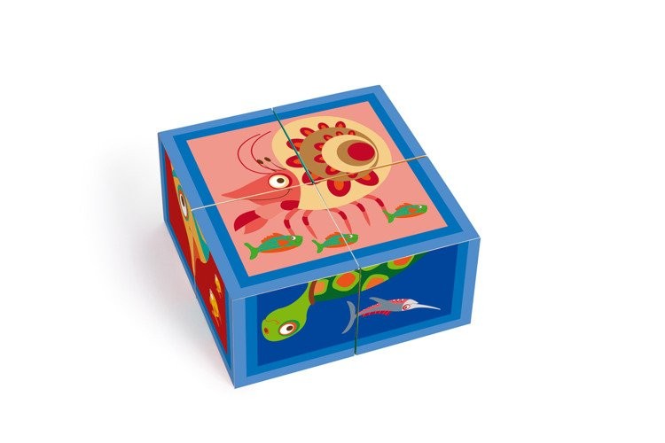 Scratch, Puzzle 4 Klocki OCEAN Scratch, Puzzle 4 Klocki OCEAN