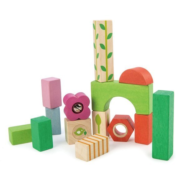 Tender Leaf Toys, Drewniane klocki - zestaw dla najmłodszych