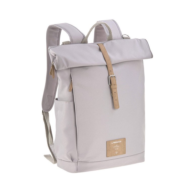 Lassig, Green Label Plecak dla mam z akcesoriami Rolltop Backpack Grey Lassig, Green Label Plecak dla mam z akcesoriami Rolltop Backpack Grey