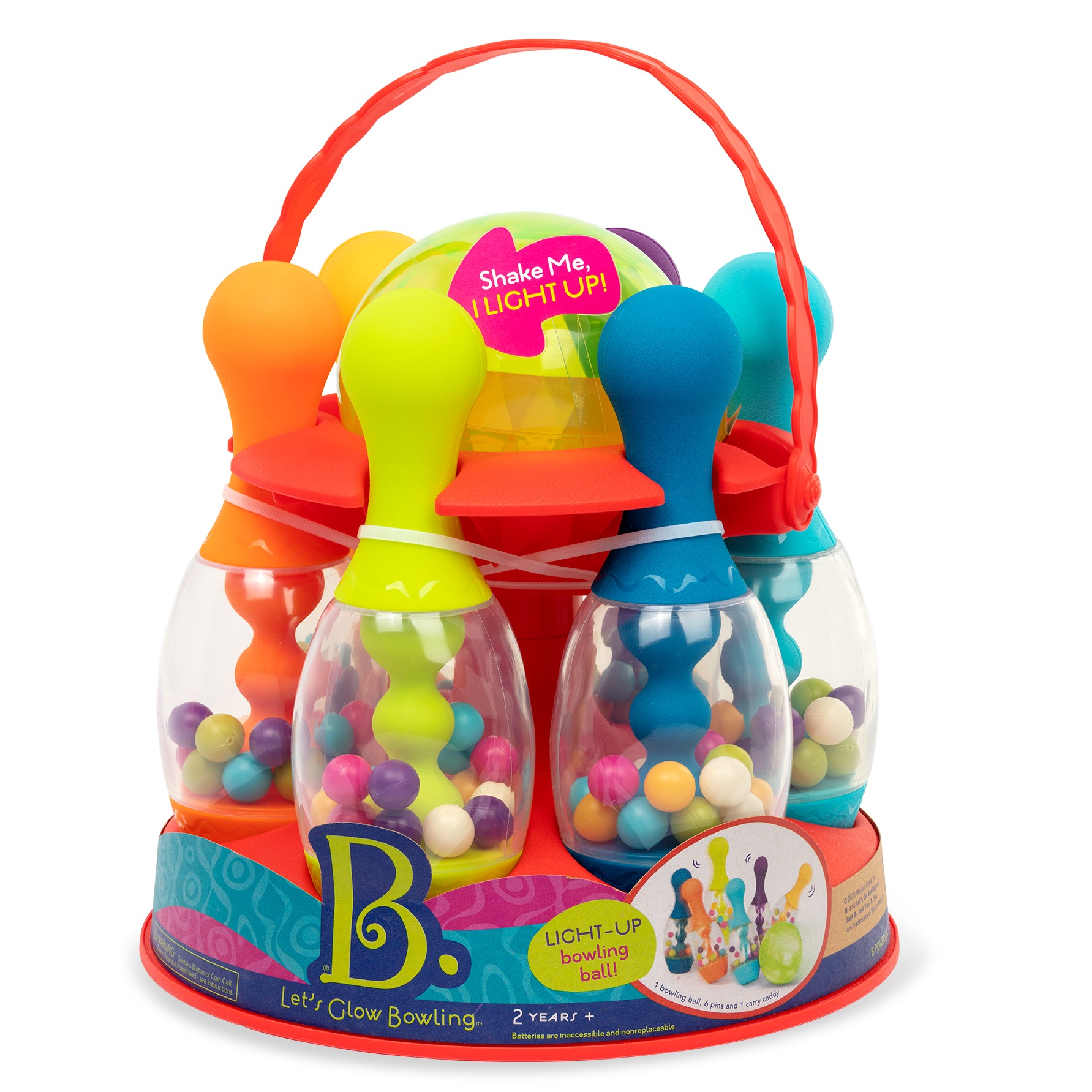 B.toys - Let’s Glow Bowling – kręgle - wersja czerwona B.toys - Let’s Glow Bowling – kręgle - wersja czerwona