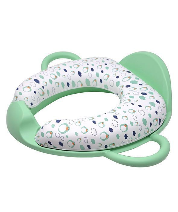 Poupy, Miękka Nakładka na Sedes z Uchwytami, Seledynowa, 18m+