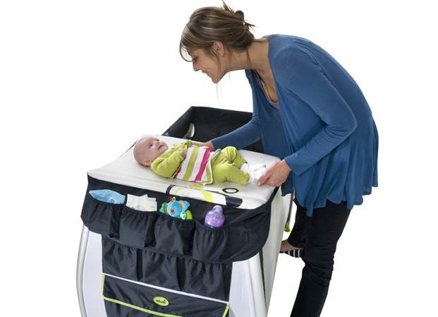 Łóżeczko turystyczne Silver Dream Babymoov - Green / Grey