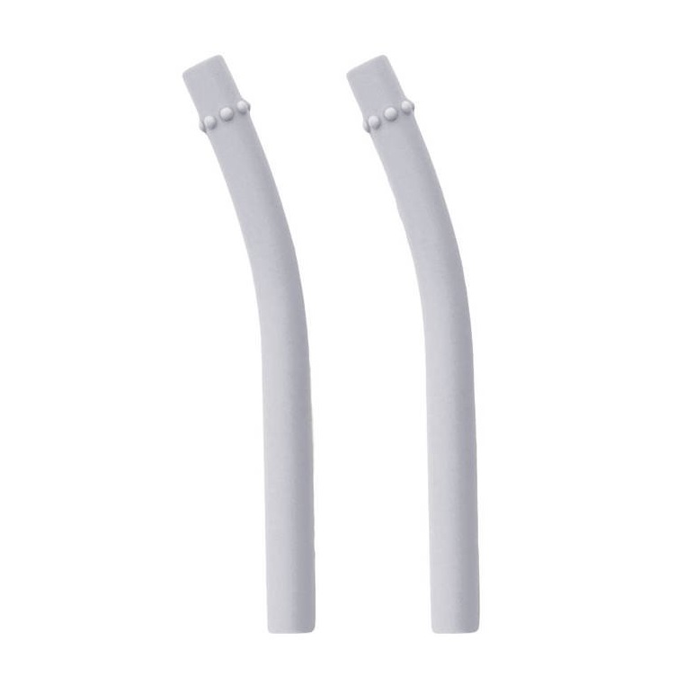 EZPZ, Zestaw uzupełniających silikonowych słomek do kubeczka Mini Cup 2 szt. pastelowa szarość EZPZ, Zestaw uzupełniających silikonowych słomek do kubeczka Mini Cup 2 szt. pastelowa szarość