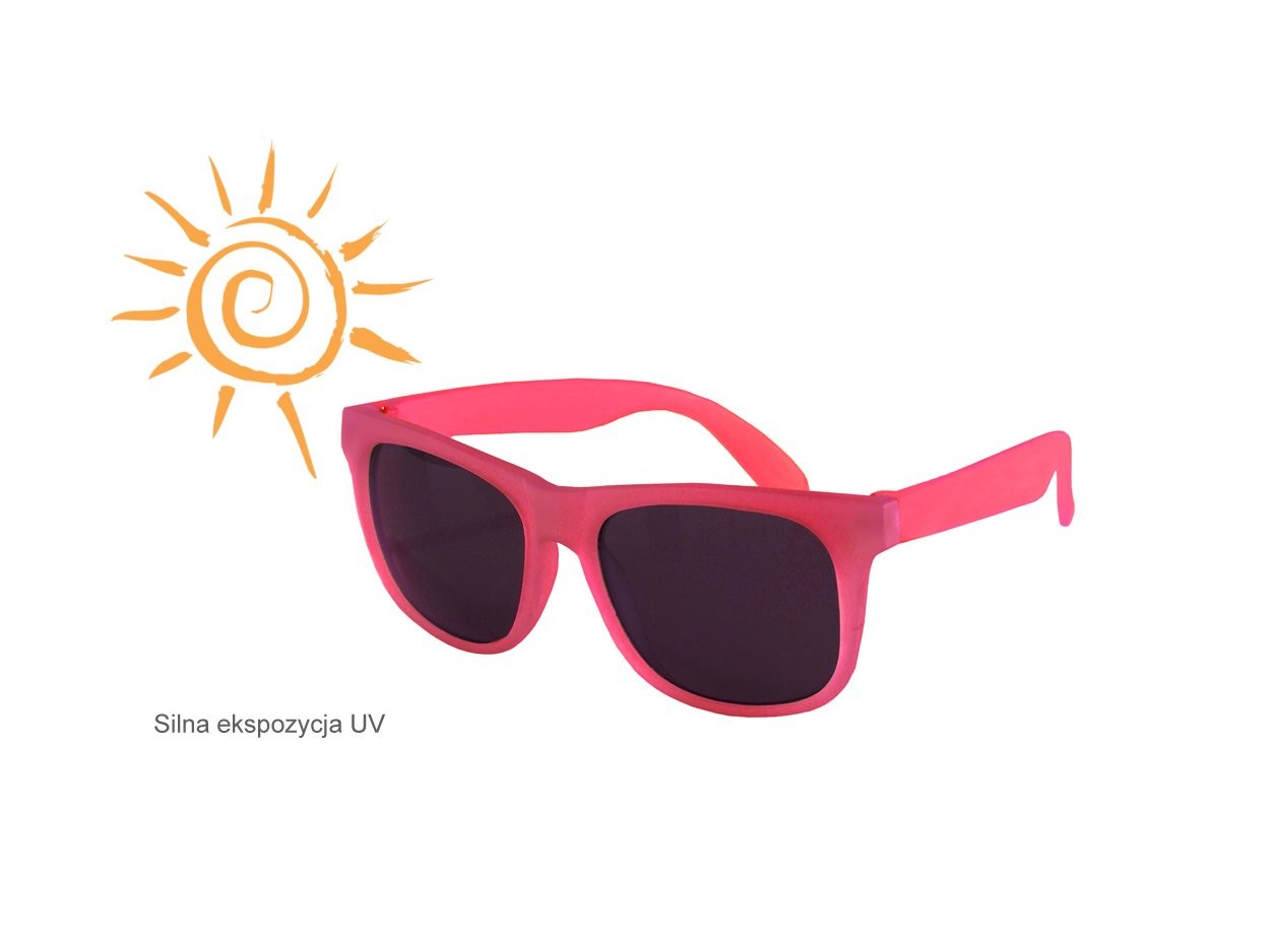 Real Kids, Okulary przeciwsłoneczne, Switch Light Pink-Pink 2-4 lata
