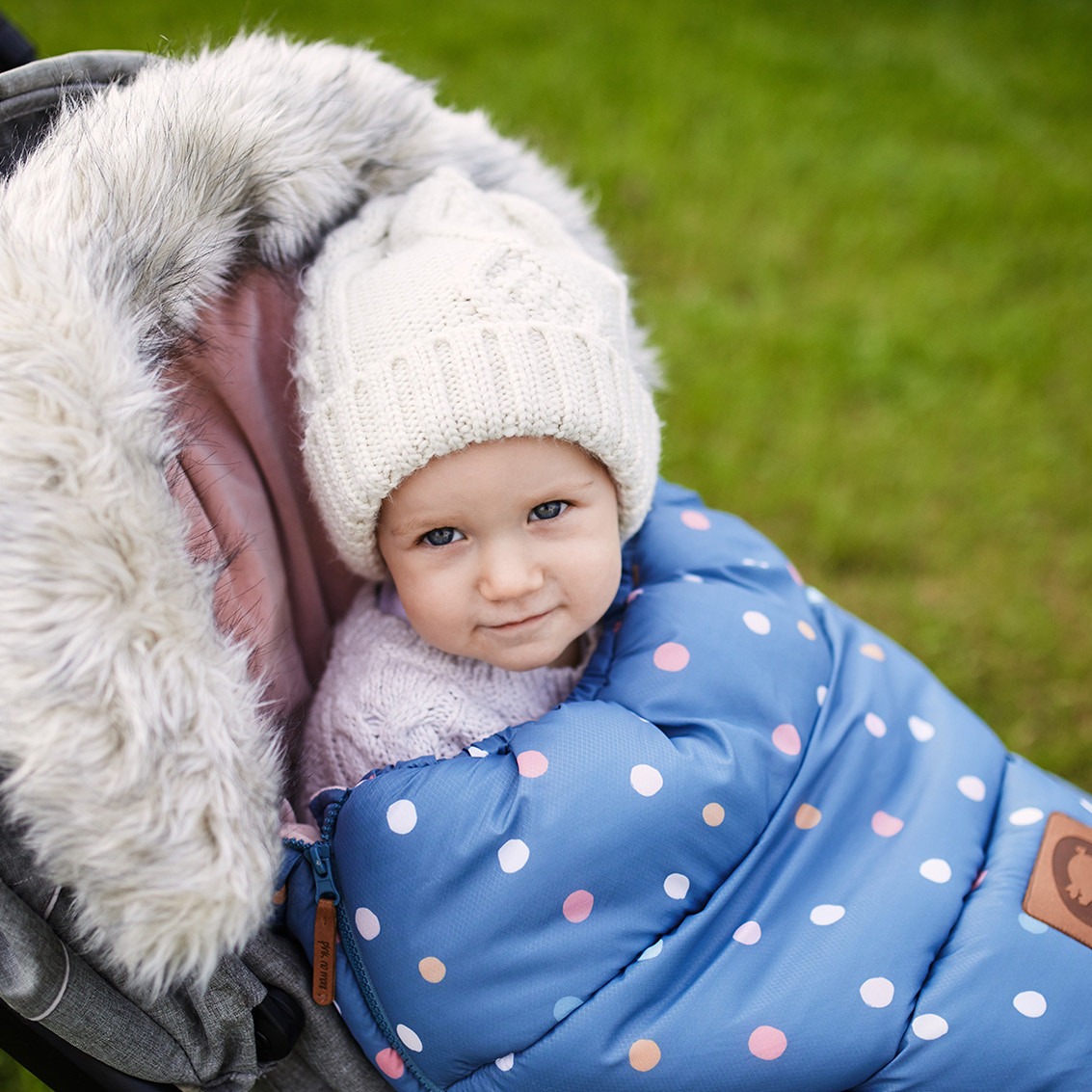 Pink no more, Śpiwór do wózka zimowy - Dots Pink no more, Śpiwór do wózka zimowy - Dots